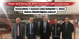 Pazar Sivil Havacılık MTA Lisesi'nden saha araştırması