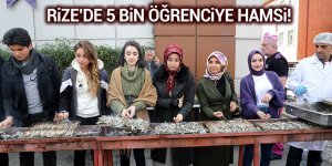 Rize'de 5 bin öğrenciye hamsi!