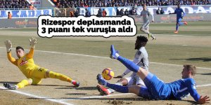 Rizespor deplasmanda 3 puanı tek vuruşla aldı