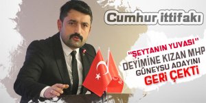 'Şeytanın Yuvası' deyimine kızan MHP, Güneysu adayını geri çekti