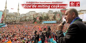 Rize'de Erdoğan'dan Havalimanı düzeltmesi