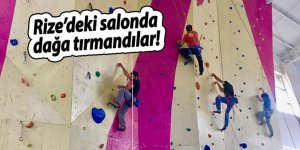 Genç dağcılar spor tırmanışında Rize’de yarıştı