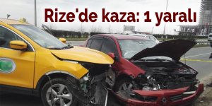 Rize'de kaza: 1 yaralı