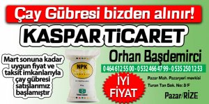 ÇAY GÜBRESİ SATIŞLARINDA UYGUN FİYAT VE TAKSİT AVANTAJI (reklam)