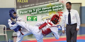 Pazar'da 3 gün devam edecek spor turnuvası başladı