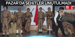 Pazar'da şehitler unutulmadı