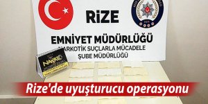 Rize'de uyuşturucu operasyonu