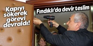 Kapıyı sökerek görevi devraldı!