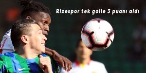 Rizespor tek golle 3 puanı aldı