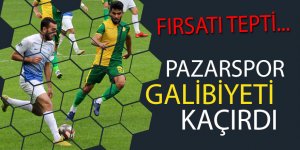 Pazarspor galibiyeti koruyamadı