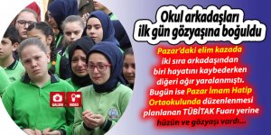 Okul arkadaşları ilk gün gözyaşına boğuldu