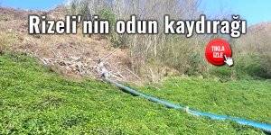 Rizeli'nin odun kaydırağı