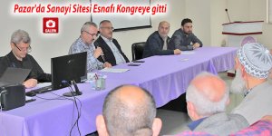 Pazar'da Sanayi Sitesi Esnafı Kongreye gitti