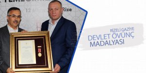 Rizeli gaziye Devlet Övünç Madalyası