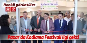 Pazar'da Kodlama Festivali ilgi çekti