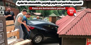 Ayder'de otomobilin çarptığı yayla evi yerinden oynadı!