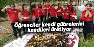 Öğrenciler kendi gübresini kendisi üretiyor