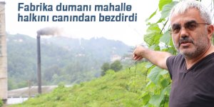 Fabrika dumanı mahalle halkını canından bezdirdi