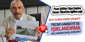 Pazar Hamidiye'de ışıklandırma ne zaman başlayacak?