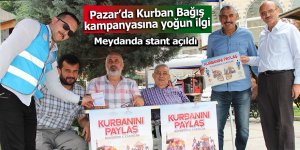 Pazar'da Kurban Bağış Kampanyasına yoğun ilgi