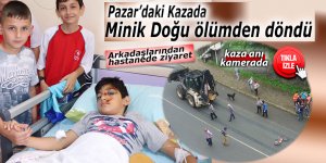 Pazar'daki kazada minik Doğu ölümden döndü