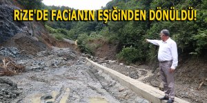 Rize'de facianın eşiğinden dönüldü