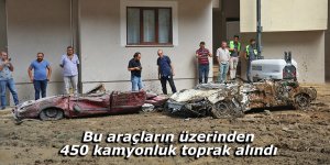 Bu araçların üzerinden 450 kamyonluk toprak alındı