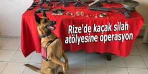 Rize'de kaçak silah atölyesine operasyon