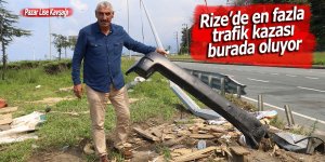 Rize’de en fazla trafik kazası burada oluyor