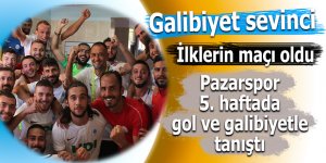 Pazarspor 5. haftada gol ve galibiyetle tanıştı