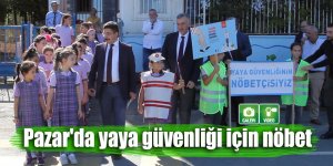 Pazar'da yaya güvenliği için nöbet