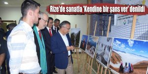 Rize'de sanatla 'Kendine bir şans ver' denildi