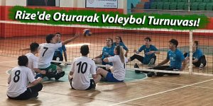 Rize'de Oturarak Voleybol Turnuvası!