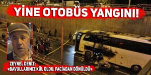 Yine yolcu otobüsü yangını! Faciadan dönüldü