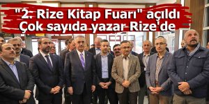 "2. Rize Kitap Fuarı" açıldı. Çok sayıda yazar Rize'de