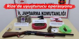 Rize'de uyuşturucu operasyonu