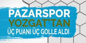 Pazarspor 3 puanı 3 golle aldı