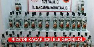 Rize'de kaçak içki ele geçirildi