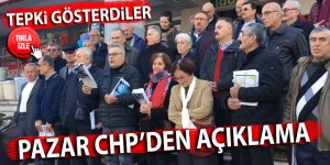 Pazar CHP'den tepki