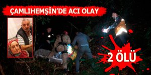 Çamlıhemşin'de acı olay: 2 ölü