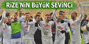 Rizespor deplasmanda böyle sevindi