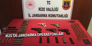 Rize’de jandarma operasyonları