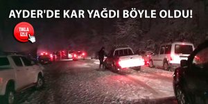 Ayder'de kar yağdı böyle oldu!