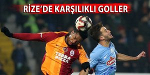 Rize'de karşılıklı goller