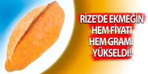 Rize'de ekmeğin hem fiyatı hem gramı yükseldi!