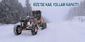 Rize'de 251 köy yolu kapandı