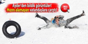 Ayder'den bildik görüntüler! Hızını alamadı vatandaşlara çarptı