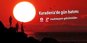 Karadeniz'de gün batımını hiç böyle görmediniz