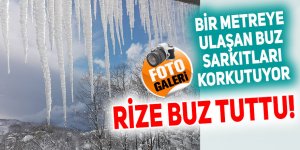 RİZE RESMEN BUZ TUTTU!