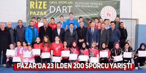 Pazar'da 23 ilden 200 sporcu yarıştı